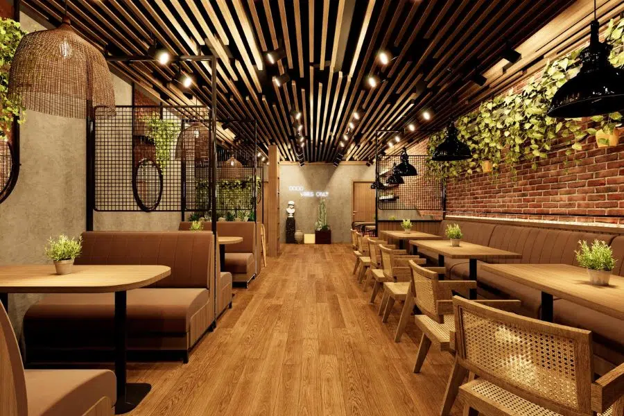 RESTAURANT INTERIOR DESIGN (FOOD COUNTER)